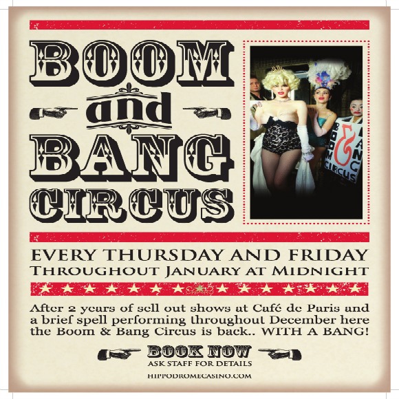 Boom & Bang at the Hippodrome Casino