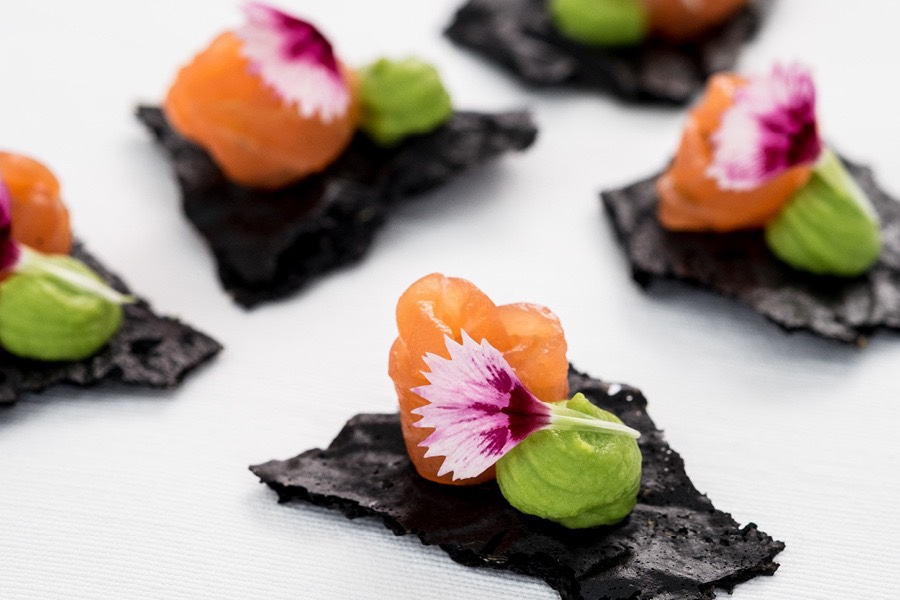 rhubarb Food Design Salmon Canapes Londonlaunch