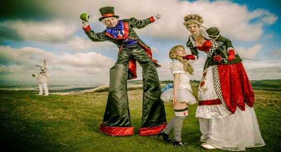 Jen the Roo’s stilt walkers