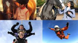 Sky dive for blind showjumper
