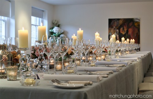 Heston Blumenthal dinner at Gallery Mess with Rhubarb catering